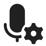 Mic Settings SVG Icon